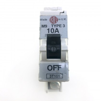 Bill 3T101 M9 10A 10 Amp MCB Circuit Breaker Type 3